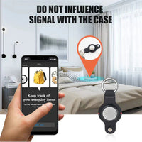 AirTag Secure Holder With Key Ring Original Stylish And Durable Key Ring Accessories Gift Keychain Digitalshoper