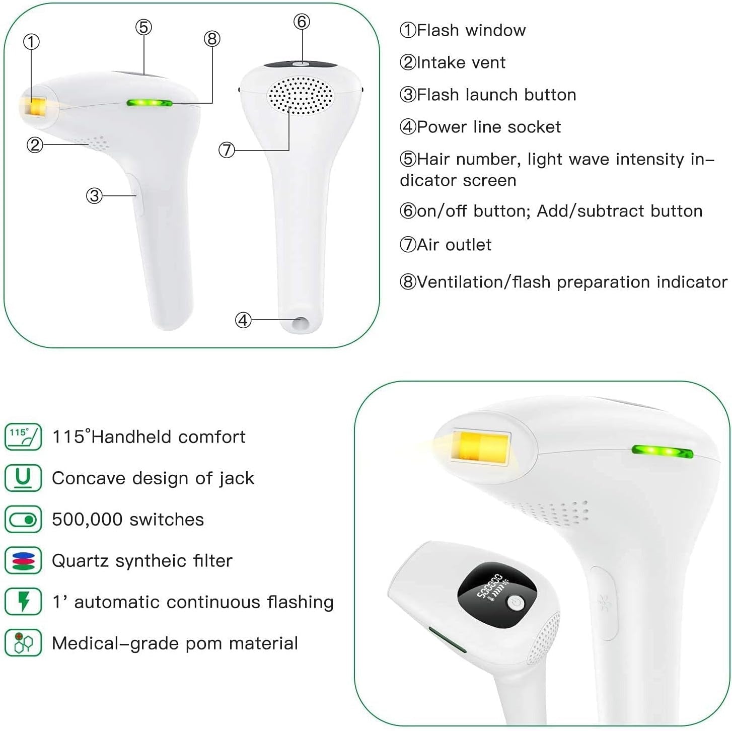 IPL Hair Removal System Digitalshoper