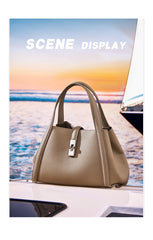 Fashionable Korean-style Large-capacity Leather Handbag Digitalshoper