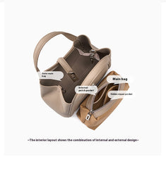 Fashionable Korean-style Large-capacity Leather Handbag Digitalshoper