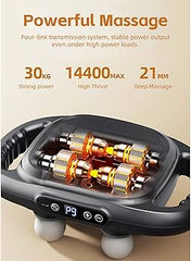 Deep Tissue Massage Gun 6 Heads Massager with 20 Levels 6 Massage Modes for Back Neck Leg Full Body Muscle Pain Relief Massager Digitalshoper