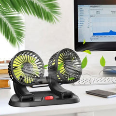 Double Headed Vehicle Fan (CIC922) Digitalshoper