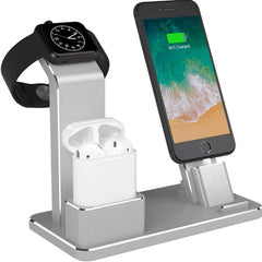 Mobile & Watch Headset Three-in-one Charging Bracket Metal Phone Bracket Desktop Digitalshoper