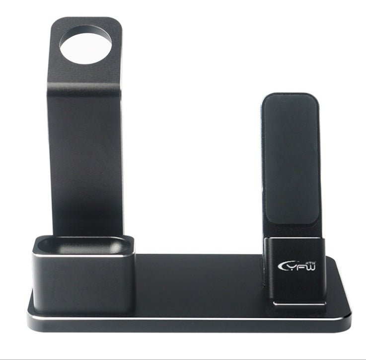 Mobile & Watch Headset Three-in-one Charging Bracket Metal Phone Bracket Desktop Digitalshoper