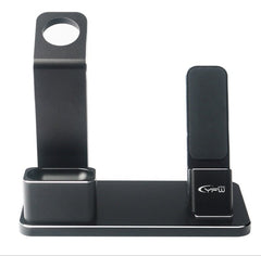 Mobile & Watch Headset Three-in-one Charging Bracket Metal Phone Bracket Desktop Digitalshoper