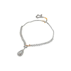 Diamond Water Drop Stitching Necklace High Profile Digitalshoper