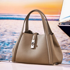 Fashionable Korean-style Large-capacity Leather Handbag Digitalshoper