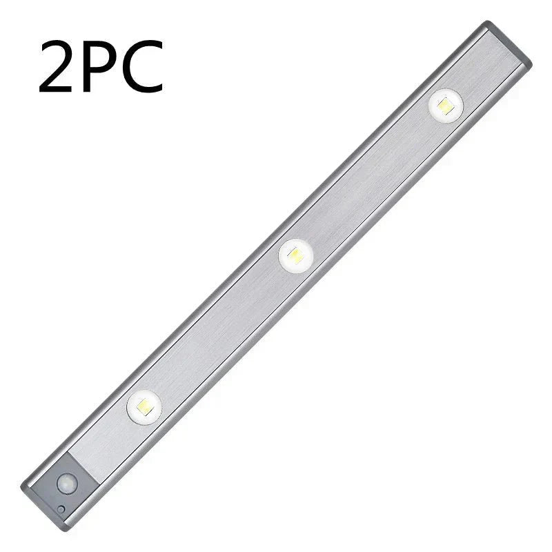 Motion Sensor Lamp Under The Cabinet Dimmable Cabinet Lamp Rechargeable Magnetic Suction Installation Kitchen Night Light Wardrobe Lamp Digitalshoper