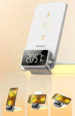 Multifunctional 15W Wireless Charger Foldable Desktop Stand With Night Light Digitalshoper
