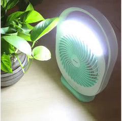 Rechargeable Fan with LED Light Digitalshoper