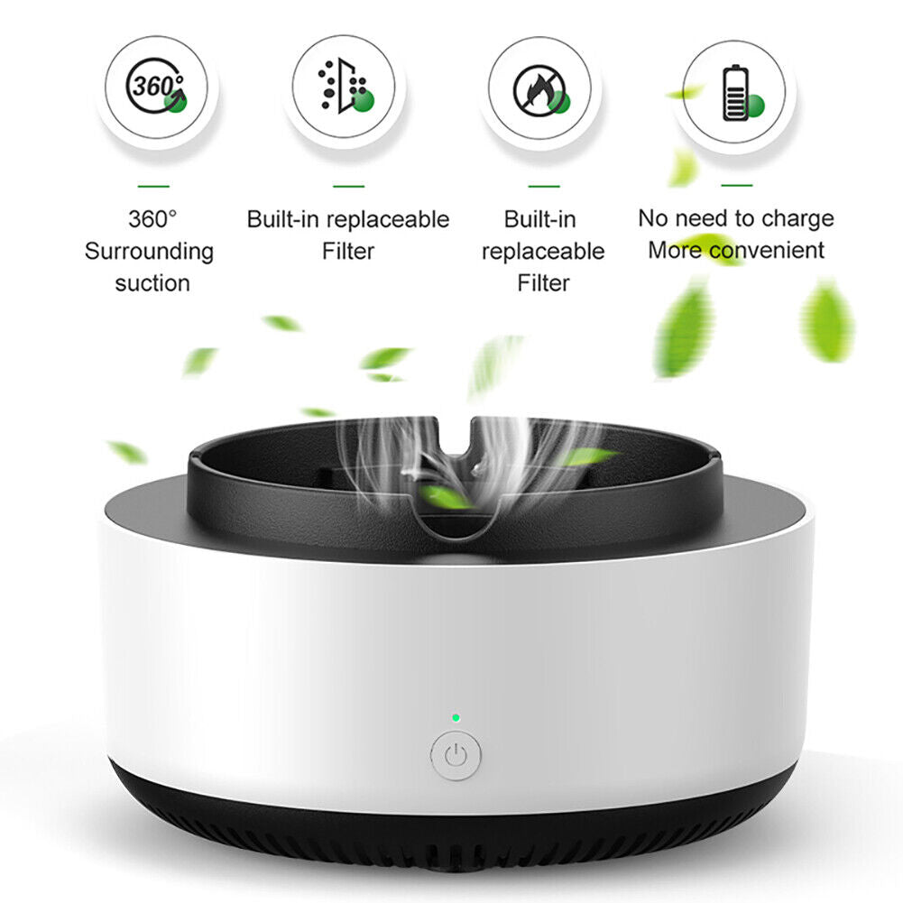 Smoke Removal Air Purification Ashtray Anion Purification Practical Automatic Purifier Ashtray Portable Gadgets For Car Ashtray Digitalshoper