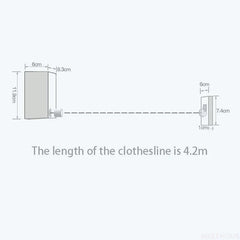 Telescopic Clothesline Clothes Drying Rope Digitalshoper