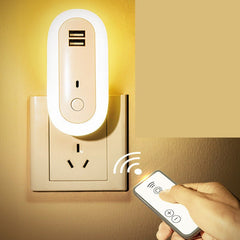 USB Remote Control Wall Lamp Timing Dimming Night Light Digitalshoper